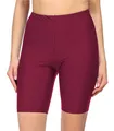 Merry Style Damen Badehose High Waist Schwimmhose für Wassersport SUP Schwimmradler MS10-333 (Weinrot,36)