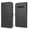 EAZY CASE Tasche kompatibel mit Samsung Galaxy S10 Schutzhülle mit Standfunktion Klapphülle Bookstyle, Handytasche Handyhülle mit Magnetverschluss und Kartenfach, Kunstleder, Schwarz