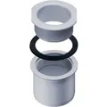 Inefa Ablaufstutzen Kastenrinne PVC DN 50/NW 68 Zum Schrauben Grau