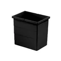 Hailo Inneneimer 1225939 schwarz 18L Raumspar Tandem 2 Henkel Abfalleimer 364273