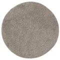 Interiyou Hochflor-Teppich Sofia, Rund, Höhe: 31 mm, Teppich Wohnzimmer, Schlafzimmer, Kunstfell, Fellteppich, Rutschfest grau Rund | Ø 120 cm x 31 mm