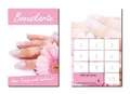 250 Stück Bonuskarten Nagelstudio Rosa Treuekarten Kosmetik Wellness (BOK-421)