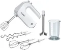 Bosch Handmixer 550 W Weiß/Silber Handrührer-Set W (MFQ4075DE)
