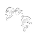 Delfin Kinder Ohrringe 925 Silber für Mädchen Schmuck Geschenk