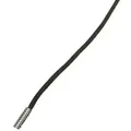 Rema Schnürsenkel Rema Schnürsenkel Dunkelgrau - rund - gewachst - Kordel - ca. 2,5 mm dünn für Sie nach Wunschlänge geschnitten und mit Metallenden versehen grau 200 cm
