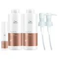 WELLA FUSION Sparset Shampoo + Conditioner + Amino Refiller + 2x Dosierpumpen
