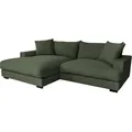 Ecksofa - wintermoss - Cord - Recamiere links