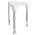 TAYO Duschhocker Dreieckig Ergonomisch Sattelsitz Höhenverstellbar 130kg