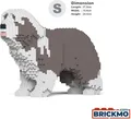 JEKCA Bricks Bearded Collie 01-M02 ST19PT54-M02