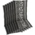 GO-DE Textil, Sesselauflage Hochlehner, 6er Set, Farbe: anthrazit, Maße ca.: 120 cm x 50 cm x 7 cm, Rückenhöhe: 70 cm - Grau