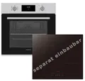 Daewoo Induktions Herd-Set Heißluft, Umluft, AntifngerPrint Oberfläche, AntifingerPrint Oberfläche, autarkes Induktionskochfeld