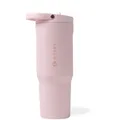 HydroJug Sport – Edelstahlbecher mit Strohhalm, vakuumisoliert, auslaufsichere Wasserflasche, 900 ml, ergonomisches Design, wiederverwendbar, spülmaschinenfest, Gummiboden, langlebig für Fitnessstudio
