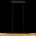 Trio 341610132 Kerala LED-Pendelleuchte 1x25W | 3000lm | 3000K - 4-Phasen-Touchdimmer, höhenverstellbar, schwarz, Holz