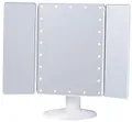 Northpoint LED Kosmetikspiegel mit Standfuß, verstellbarer Farbtemperatur, dimmbarem Licht und integriertem Akku Eckig