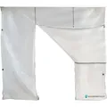 Vlies Staubschutztür-Wand "MegaDoor" 330 cm x 330 cm Breiter Durchgang - Weiß