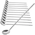 12x Latte Macchiato Löffel Set aus Edelstahl - Löffel mit langem Stiel -
