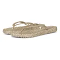 Ilse Jacobsen HORNBÆK | Cheerful01 | Damen Flip Flops mit Glitter | Dänische Design | Sommer Strand Zehentrenner | Platin | 37 EU