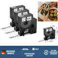 Etikettenband 12mm x 7m 3er Pack kompatibel mit Dymo D1 Beschriftungsband Sch...