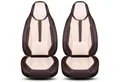 BREMER SITZBEZÜGE Autositzbezug für Jaguar XE Bj ab 2014 DS8, Set, 2-tlg., Schonbezüge Sitzbezüge Fahrer und Beifahrer, in Braun/Beige