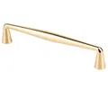 livingpoint24 Möbelgriff Möbelgriff BA 128mm Küchengriff Linea Gold Schrankgriff Messing glanz (1-St., 17), Modern