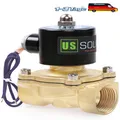 Magnetventil 12V DC Messing N C G 1" Wasser Luft Gas Öl