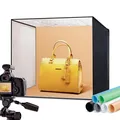 RALENO 50x50 cm Fotobox, Fotostudio Set, Lichtbox Lichtwürfel 4500 lm, 50W 5500K