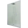 Duschtür Gleittür Pvc Cm Klarglas Vintage-blau Deco