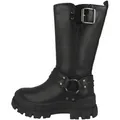 Buffalo Aspha Biker Damen Winterboots Stiefeletten, Stiefel, Winterstiefel, Winterboots, Schneestiefel schwarz 41 EU