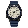 Citizen Herren-Automatikuhr NY0137-09A, Schwarz, Der Stil der Citizen Herren-Automatikuhr NY0137-09A kann als Sport und Taucheruhr bezeichnet Werden. Dies basiert auf Produktdetails, die die