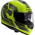 LS2 FF908 Strobe II Code, Klapphelm - Neon-Gelb/Schwarz - M