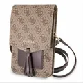 Guess Saffiano Look Collection Universal Handtasche Smartphone Wallet Braun
