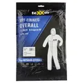 teXXor Arbeitsoverall Staubanzug Einweg-Overall Maler weiß Schutzanzug 4357 (Packung, 5-tlg., VPE= 5-50 Stück, Gr L-3XL) Atmungsaktiv/ Gewicht von nur 65 g/m2 3Xl