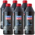 6x LIQUI MOLY 2715 Motorbike Fork Oil 10W Medium Motorrad Gabelöl vollsynth. 1L