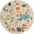 Teppich THE CARPET "Happy Life", beige, H:4mm Ø:160cm