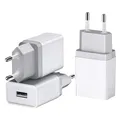 USB Ladegerät 12 W 3er Pack 5V 2,4A Standard Netzstecker Handy Tablet Reise Set