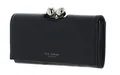 Ted Baker Roosali Rose Detail Leather Bobble Purse L Geldbörse Black schwarz Neu