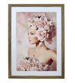 IDEAL TREND Bilderrahmen Holz Rahmen Plexi Acryl Collage Wanddeko Poster quadratisch S215: Farbe: Eiche | Format: 50x70
