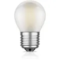 ledscom.de E27 LED Leuchtmittel, G45, warmweiß (2700 K), 4 W, 477lm, gefrostet