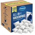 Cleanerist | All-in-1 Waschmittel Pods Caps – 1.000 Universal-Tabs (20kg) Pulver gefüllt, schnell löslich, für Weiß- Bunt- Kochwäsche – Frischer Duft – Made in Germany