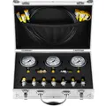 VEVOR Hydraulik Messkoffer 3 Messgeräte 9 Prüfkupplungen 3 Prüfschläuche