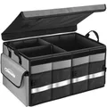 Kofferraumtasche Kofferraum Organizer mit Deckel Autobox Auto Box Tasche Wass...