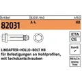 Lindapter Hohlraumdübel R 82031 m.6-kantschraube HB 20-3 (150/86) A 4 (1 Stk.) (820319400200003)