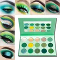 Lidschatten Palette Grüne Matt GlitzerAvocado-Green Eyeshadow Palette Makeup ...