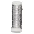 Rayher 2402500 Silberdraht mit Kupferkern, 0,30 mm ø, Kunststoffspule 100 m, nickelfrei, Silberdraht (100 m) (2402500)