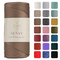 Sensy Premium 2 mm 220 Meter PolyesterSeil, 100 % Polypropylen, MakrameeSchnu...