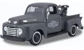 Maisto® Modellauto Ford F1 Pick-Up '48 + Harley WLA Flathead '42 (schwarz), Maßstab 1:24, detailliertes Modell