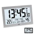 Digitale Funkuhr mit großem XLDisplay | Kalender | mit Temperaturanzeige & Hy...
