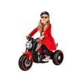 Kindermotorrad Cruiserbike, Motorsound, Bremsautomatik, 36 Watt, 2x 6 Volt, Hartplastikreifen, LED (Rot)