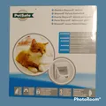Katzenklappe, Pet Safe,4 Wege ,Weiß ,Deluxe Tierklappe, Tür mit Schlüssel