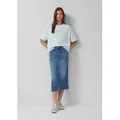 s.Oliver Midirock Rock Midi-Jeansrock mit aufgesetzten Taschen blau 38